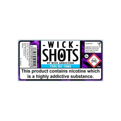 Wick Addiction 70VG Cool 18mg Nicotine Shot